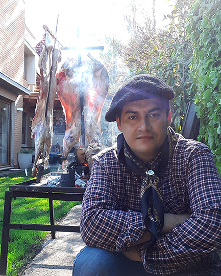 Preparación de Cordero al Palo